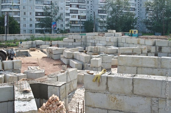 Ход строительства август 2013