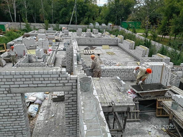 Ход строительства 1 августа 2025
