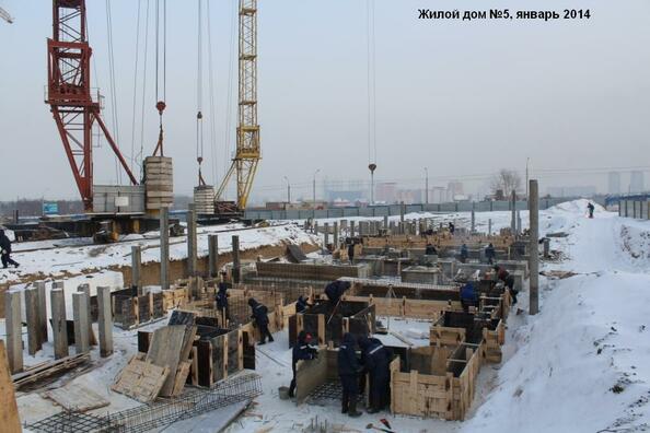 Ход строительства Январь 2014
