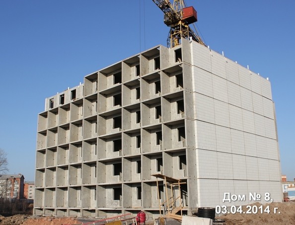 Ход строительства апрель 2014