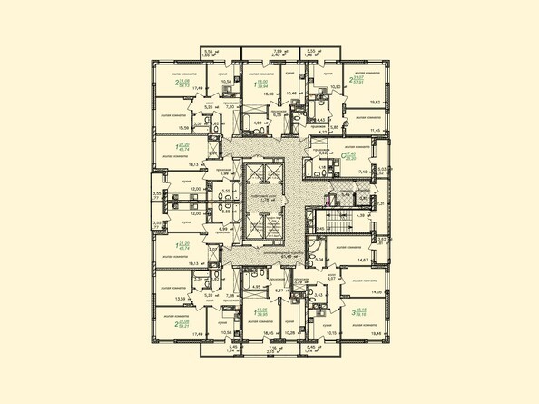 План 4 этажа