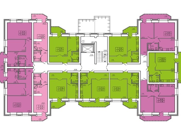 План Типовая планировка этажа