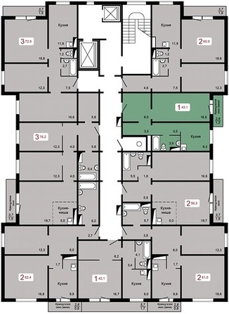 
   Продам 1-комнатную, 45.1 м², Мичурино, дом 2 строение 5

. Фото 1.