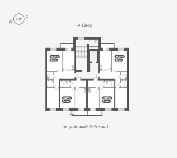 
   Продам 1-комнатную, 43.6 м², Академгородок ул, 78

. Фото 21.