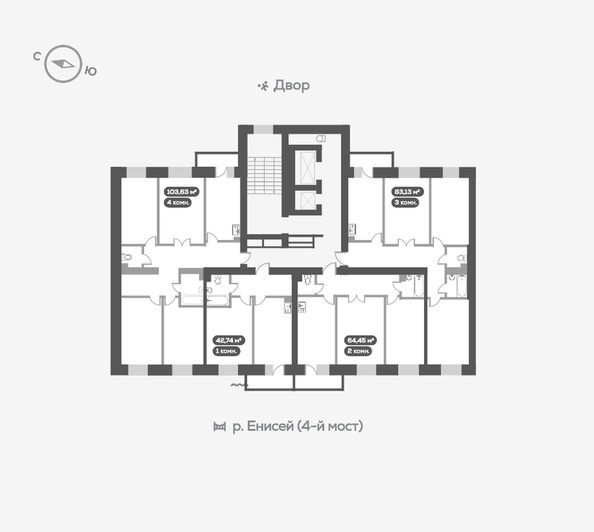 
   Продам 2-комнатную, 64.7 м², Академгородок ул, 78

. Фото 19.