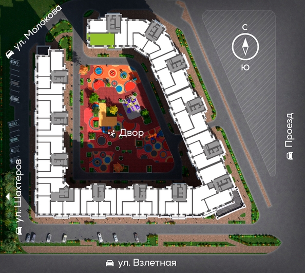 
   Продам 3-комнатную, 86.26 м², Сити-квартал на Взлетной, дом 1

. Фото 2.