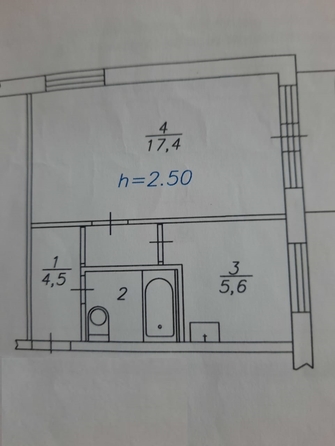 
   Продам 1-комнатную, 31 м², Устиновича ул, 34

. Фото 9.