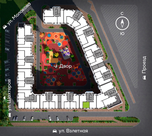 
   Продам 1-комнатную, 44.71 м², Сити-квартал на Взлетной, дом 1

. Фото 2.