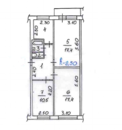 
   Продам 3-комнатную, 62.4 м², Тотмина ул, 9

. Фото 14.