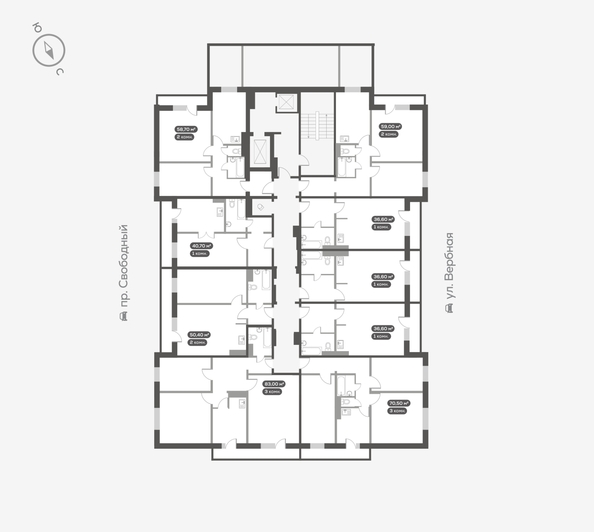 
   Продам 3-комнатную, 83.4 м², Вербная ул, 5

. Фото 17.