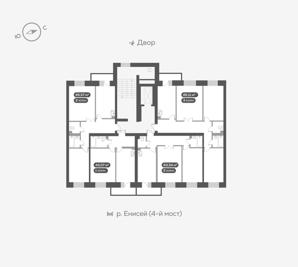 
   Продам 2-комнатную, 65.7 м², Академгородок ул, 78

. Фото 18.