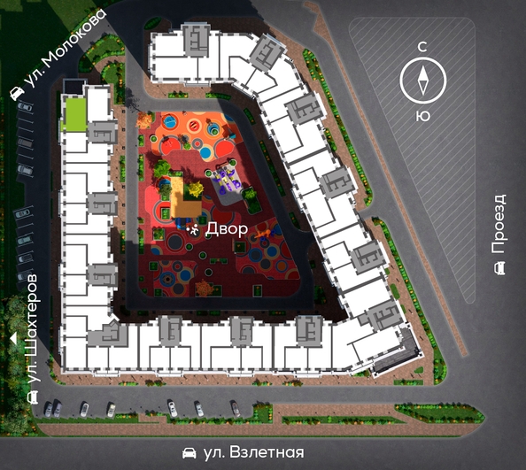 
   Продам 2-комнатную, 68.87 м², Сити-квартал на Взлетной, дом 1

. Фото 1.