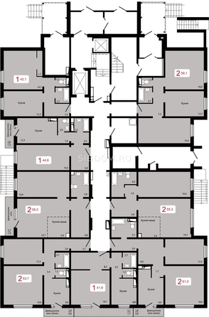 
   Продам 2-комнатную, 55.3 м², Мичурино, дом 2 строение 6

. Фото 2.