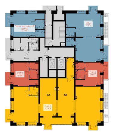 
  Продается офис, 43.94 м², ЖК Биография, дом 2, корп 2
. Фото 3.