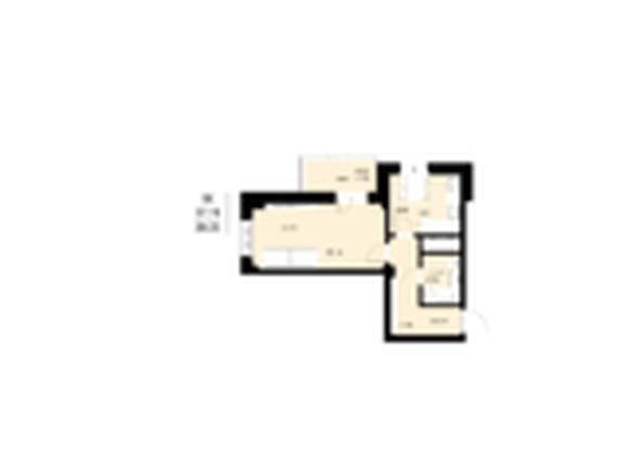 
   Продам 1-комнатную, 39.35 м², ЛЕТО, дом 2

. Фото 1.