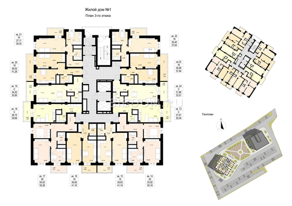 
  Продается 1-комн. квартира, 37.64 м², ЖК ЛЕТО, дом 2
. Фото 2.