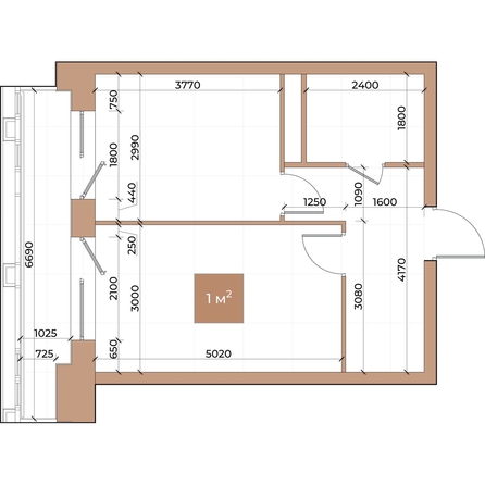 
  Продается 1-комн. квартира, 39.5 м², ЖК Небо над Енисеем
. Фото 2.