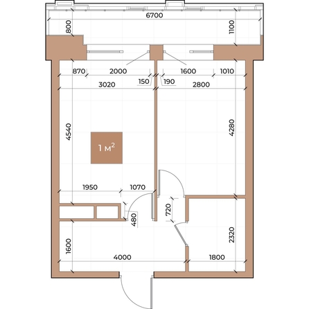 
  Продается 1-комн. квартира, 38.4 м², ЖК Небо над Енисеем
. Фото 2.