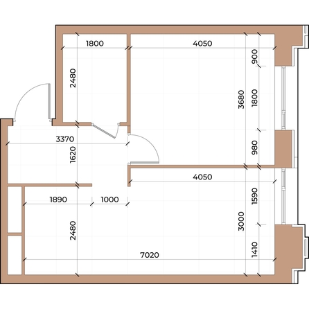 
  Продается 1-комн. квартира, 43.3 м², ЖК Небо над Енисеем
. Фото 3.