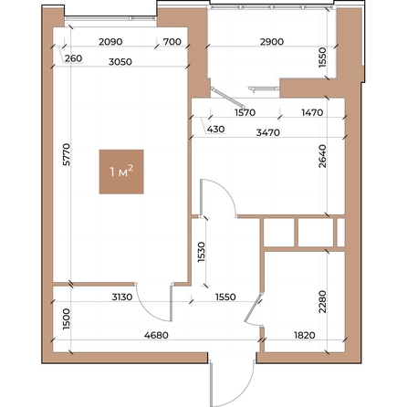 
  Продается 1-комн. квартира, 41.3 м², ЖК Небо над Енисеем
. Фото 3.