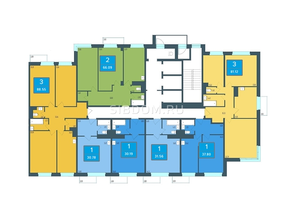 
  Продается 3-комн. квартира, 88.25 м², ЖК Преображенский, дом 11
. Фото 1.