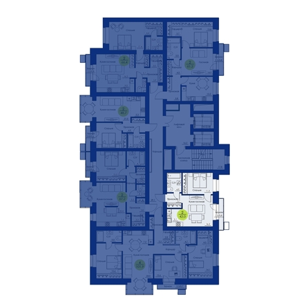 
  Продается 2-комн. квартира, 42 м², ЖК Вита-парк
. Фото 2.