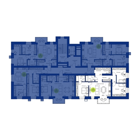 
  Продается 4-комн. квартира, 110.7 м², ЖК Вита-парк
. Фото 2.