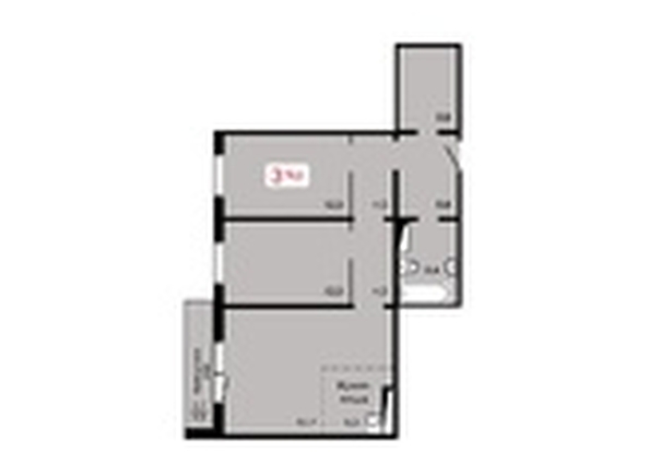 
  Продается 3-комн. квартира, 76.2 м², ЖК Мичурино, дом 2 строение 5
. Фото 1.
