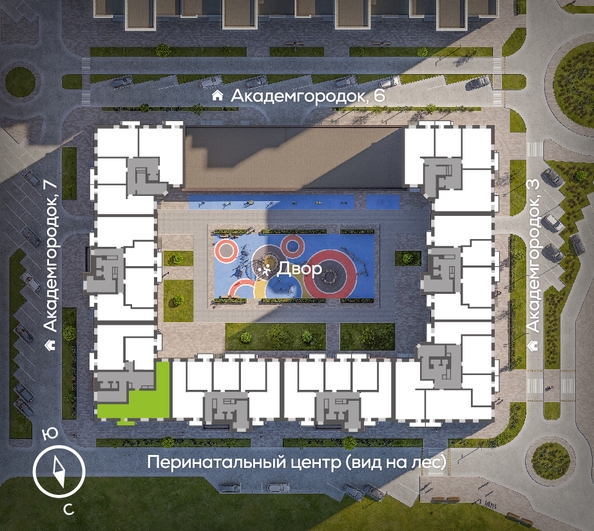 
  Продается 3-комн. квартира, 102.39 м², ЖК Академгородок, дом 5
. Фото 1.