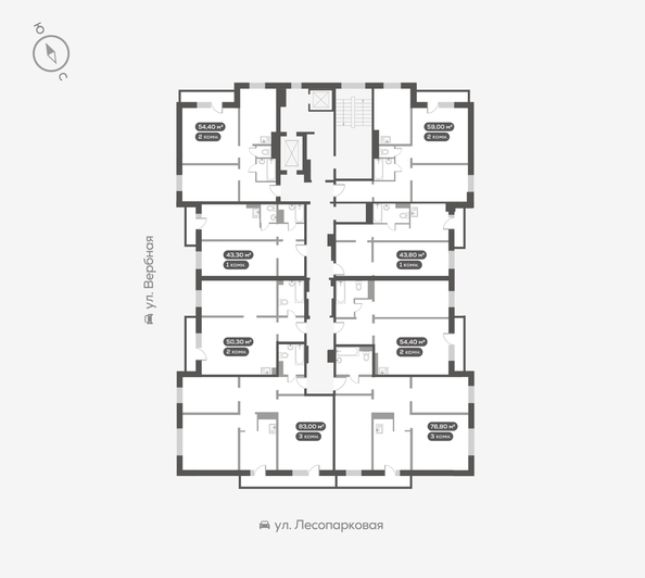 
  Продается 1-комн. квартира, 43.8 м², ЖК Белый квартал на Свободном, дом 3
. Фото 5.