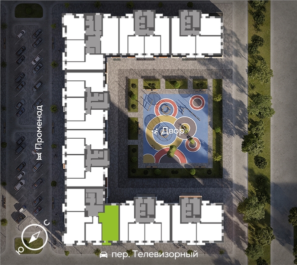 
  Продается 3-комн. квартира, 88.8 м², ЖК Октябрьский, дом 2
. Фото 1.