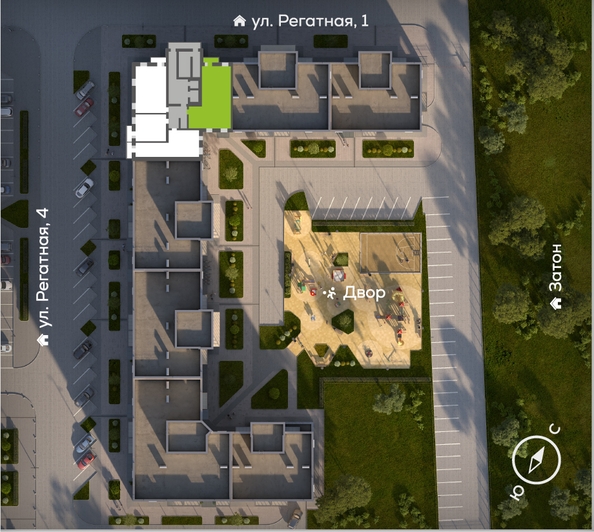 
  Продается 3-комн. квартира, 93 м², ЖК Южный берег, дом 24
. Фото 1.
