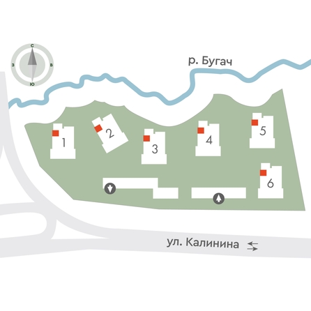
  Продается 2-комн. квартира 44 м², в ЖК Калина Долина, дом 4. Фото 2.