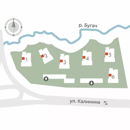 
  Продается 2-комн. квартира 35.7 м², в ЖК Калина Долина, дом 6. Фото 2.