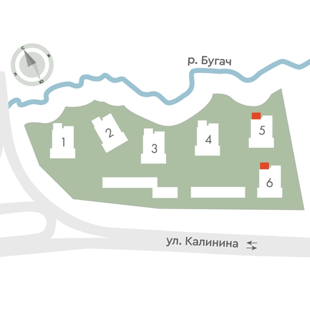 
  Продается 2-комн. квартира 54.1 м², в ЖК Калина Долина, дом 6. Фото 2.