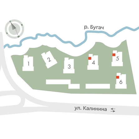 
  Продается 2-комн. квартира 44.4 м², в ЖК Калина Долина, дом 6. Фото 2.