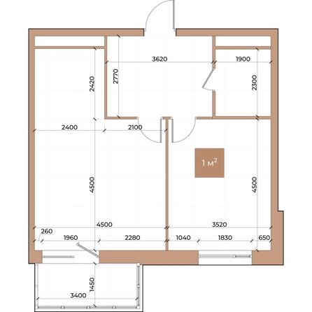 
  Продается 1-комн. квартира 56.5 м², в ЖК Небо над Енисеем. Фото 3.