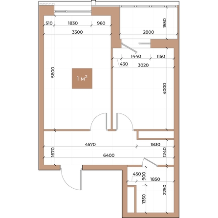 
  Продается 1-комн. квартира 46 м², в ЖК Небо над Енисеем. Фото 3.