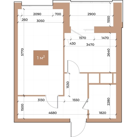 
  Продается 1-комн. квартира 41.3 м², в ЖК Небо над Енисеем. Фото 3.