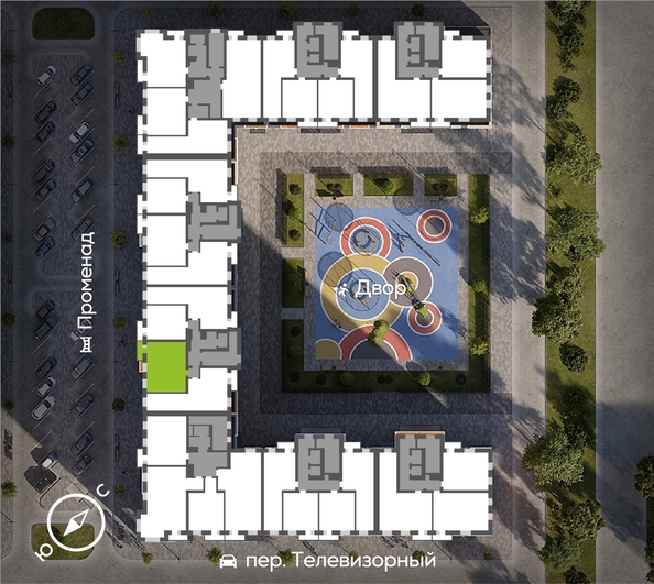 
  Продается 2-комн. квартира 61.18 м², в ЖК ОКТА, дом 2. Фото 1.