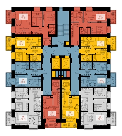 
  Продается 1-комн. квартира 29.77 м², в ЖК Биография, дом 2, корп 2. Фото 5.