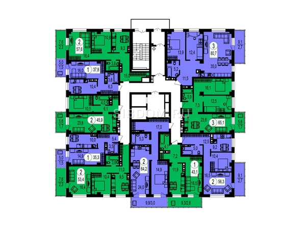 
  Продается 2-комн. квартира 61.4 м², в ЖК Белые Росы, дом 28. Фото 1.