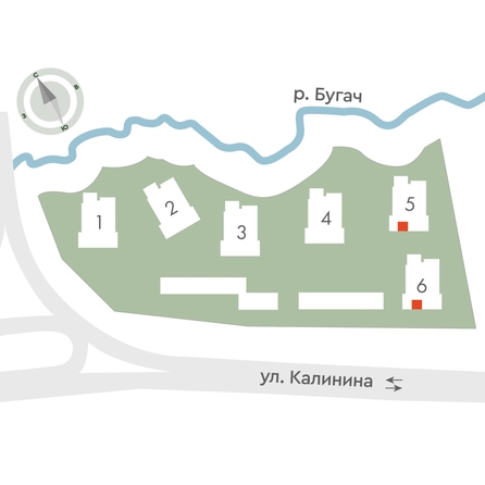 
  Продается 2-комн. квартира 46.8 м², в ЖК Калина Долина, дом 6. Фото 2.