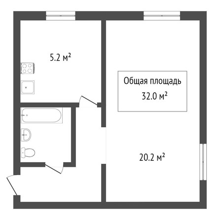 
   Продам 1-комнатную, 33 м², Союза Республик ул, 31

. Фото 1.