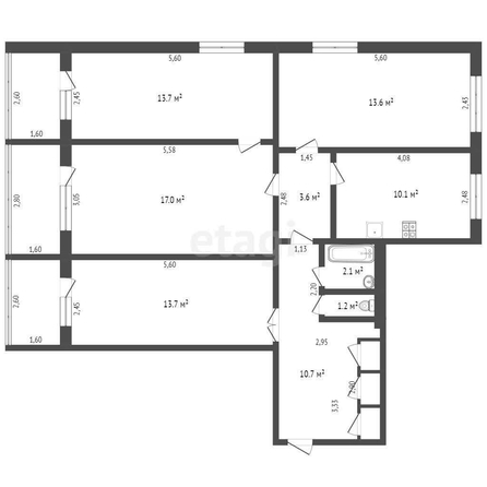 
   Продам 4-комнатную, 73.7 м², Гущина ул, 219

. Фото 1.