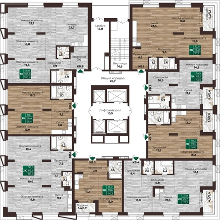 
   Продам 3-комнатную, 103.8 м², Шервуд, (Нагорная 6-я, 15г/12)

. Фото 1.