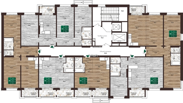 
  Продается 2-комн. квартира, 60 м², ЖК Шервуд, (Нагорная 6-я, 15в корп 3)
. Фото 1.