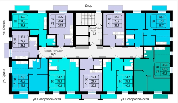 
  Продам 1-комн. квартиру, 29.1 м², ЖК Чайка
. Фото 5.