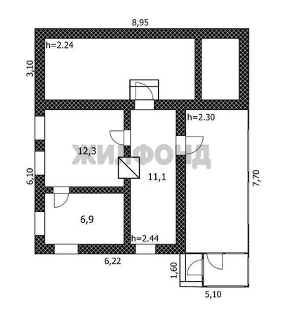 
  Продается дом, 30.3 м², село Залесово
. Фото 5.