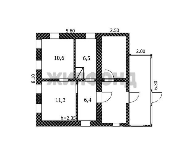 
  Продается дом, 34.8 м², село Бобровка
. Фото 25.
